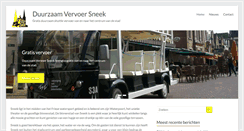 Desktop Screenshot of duurzaamvervoersneek.nl