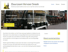 Tablet Screenshot of duurzaamvervoersneek.nl